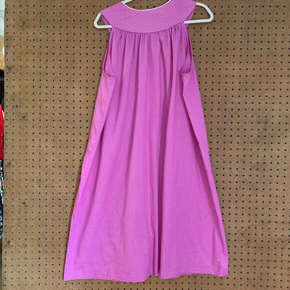 Vintage Laura Dee Intimates Slip Night House Dress Dainty Cottagecore Purple Bow - Picture 7 of 9